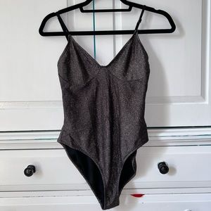Sparkly Silver Medium Bodysuit
